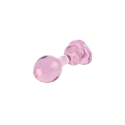 CHISA - ELEGANT GLASS PLUG WITH ROSE BASE 5.3