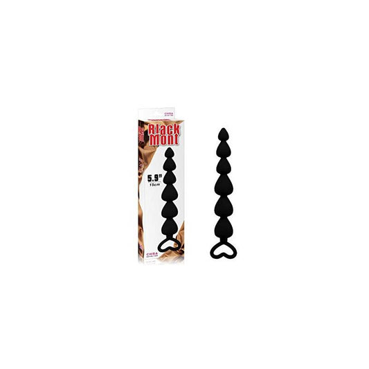 CHISA - ELITE LOVERS BEADS 19 CM SILICONE BLACK