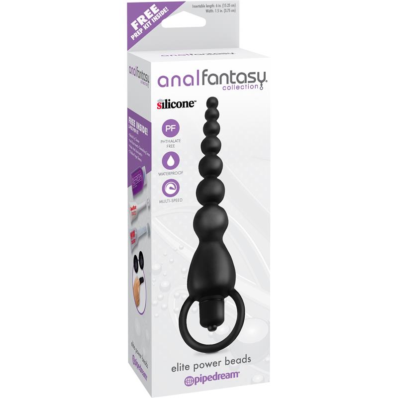 ANAL FANTASY COLLECT. - ELITE POWER ANAL BEADS BLACK