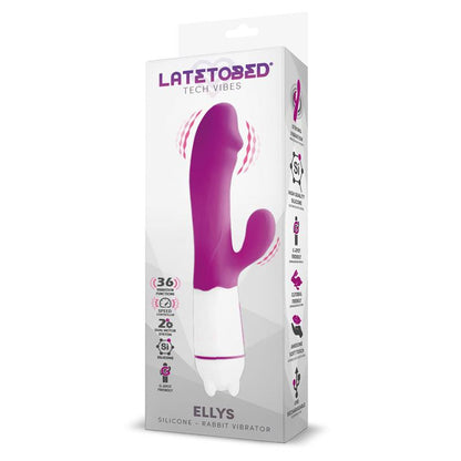 LATETOBED - ELLYS USB VIBRATION 36 FUNCTIONS SILICONE PURPLE
