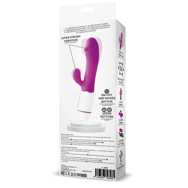 LATETOBED - ELLYS USB VIBRATION 36 FUNCTIONS SILICONE PURPLE