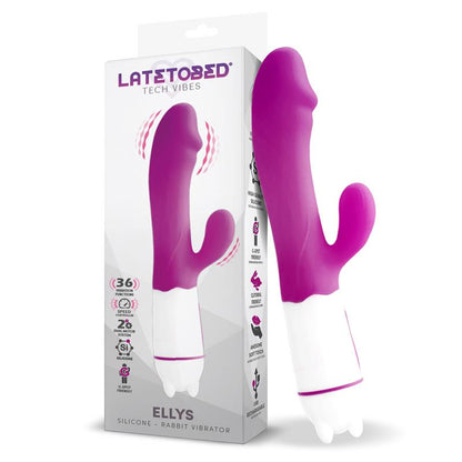 LATETOBED - ELLYS USB VIBRATION 36 FUNCTIONS SILICONE PURPLE