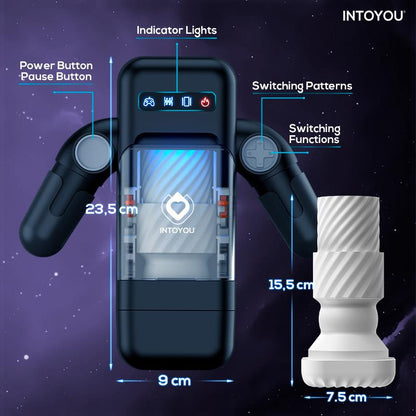 INTOYOU - ELON INTELLIGENT MASTURBATOR WITH UP AND DOWN MOVEMENT, VIBRATION, HEAT AND PHONE HOLDER