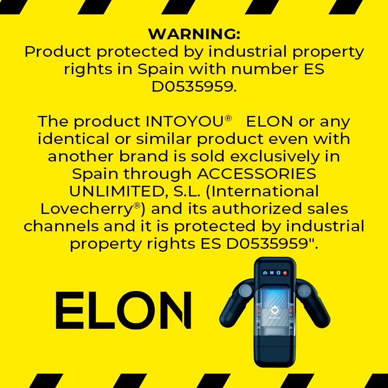 INTOYOU - ELON INTELLIGENT MASTURBATOR WITH UP AND DOWN MOVEMENT, VIBRATION, HEAT AND PHONE HOLDER