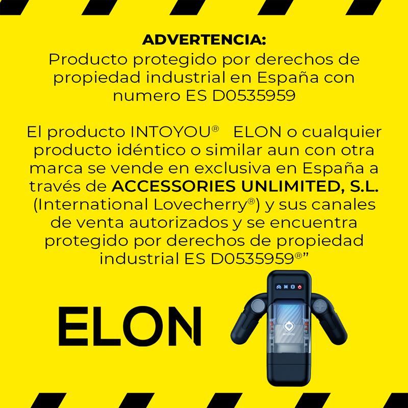 INTOYOU - ELON INTELLIGENT MASTURBATOR WITH UP AND DOWN MOVEMENT, VIBRATION, HEAT AND PHONE HOLDER