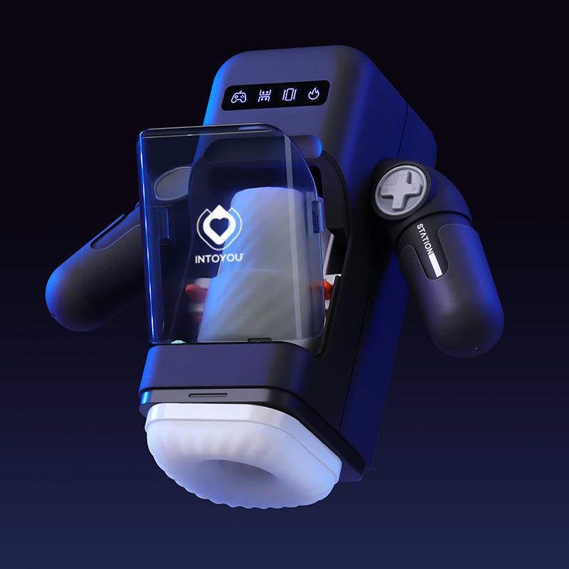 INTOYOU - ELON INTELLIGENT MASTURBATOR WITH UP AND DOWN MOVEMENT, VIBRATION, HEAT AND PHONE HOLDER