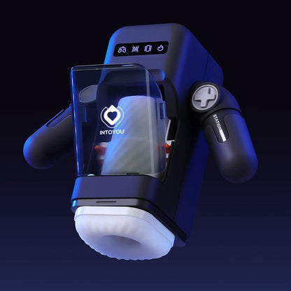 INTOYOU - ELON INTELLIGENT MASTURBATOR WITH UP AND DOWN MOVEMENT, VIBRATION, HEAT AND PHONE HOLDER