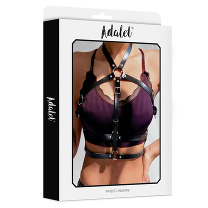 ADALET LINGERIE - ELVA VEGAN LEATHER CHEST HARNESS ONE SIZE