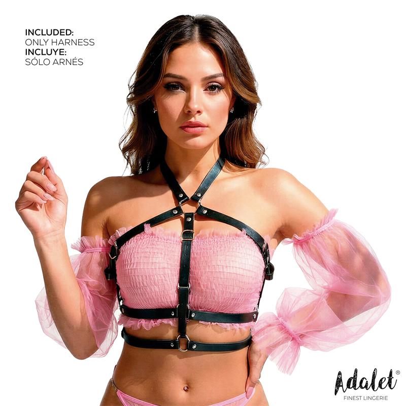 ADALET LINGERIE - ARNÉS DE PECHO DE CUERO VEGANO ELVA TALLA ÚNICA