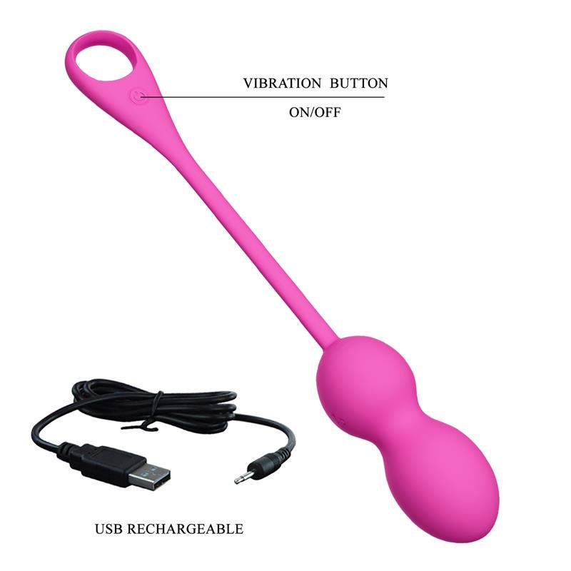 PRETTY LOVE - ELVIRA PINK RECHARGEABLE VIBRATING BALLS