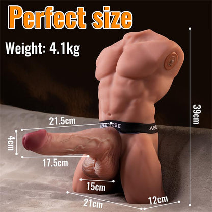 XISE - ELY TORSO WITH DETACHABLE DILDO, THRUSTING AND APP 4.1 KG