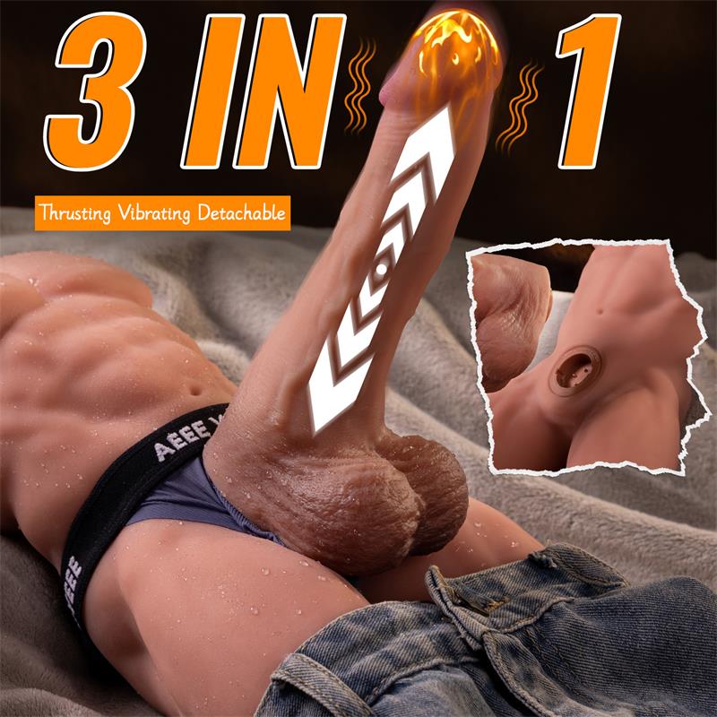 XISE - ELY TORSO WITH DETACHABLE DILDO, THRUSTING AND APP 4.1 KG