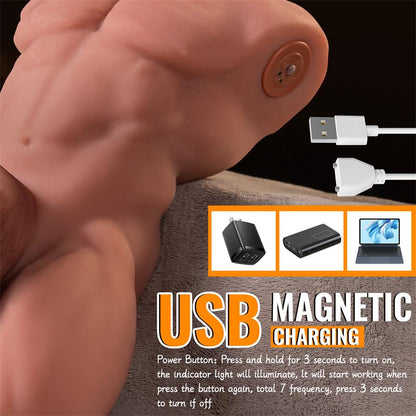 XISE - ELY TORSO WITH DETACHABLE DILDO, THRUSTING AND APP 4.1 KG