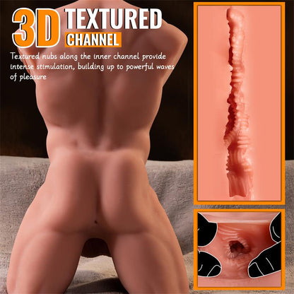 XISE - ELY TORSO WITH DETACHABLE DILDO, THRUSTING AND APP 4.1 KG