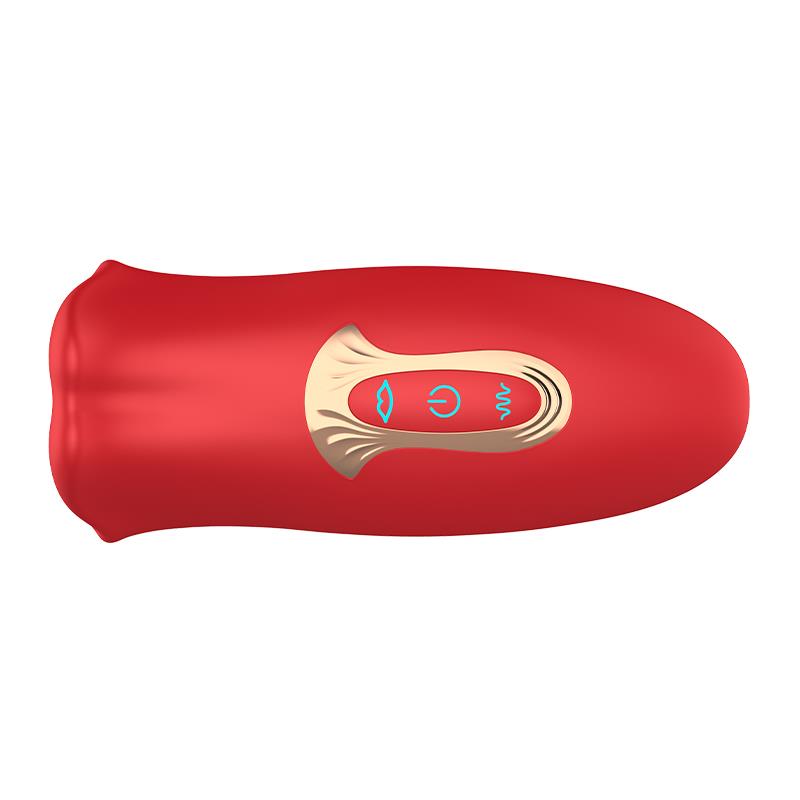 ACTION - EMBER LICKING AND VIBRATING MOUTH SHAPE MASSAGER USB SILICONE