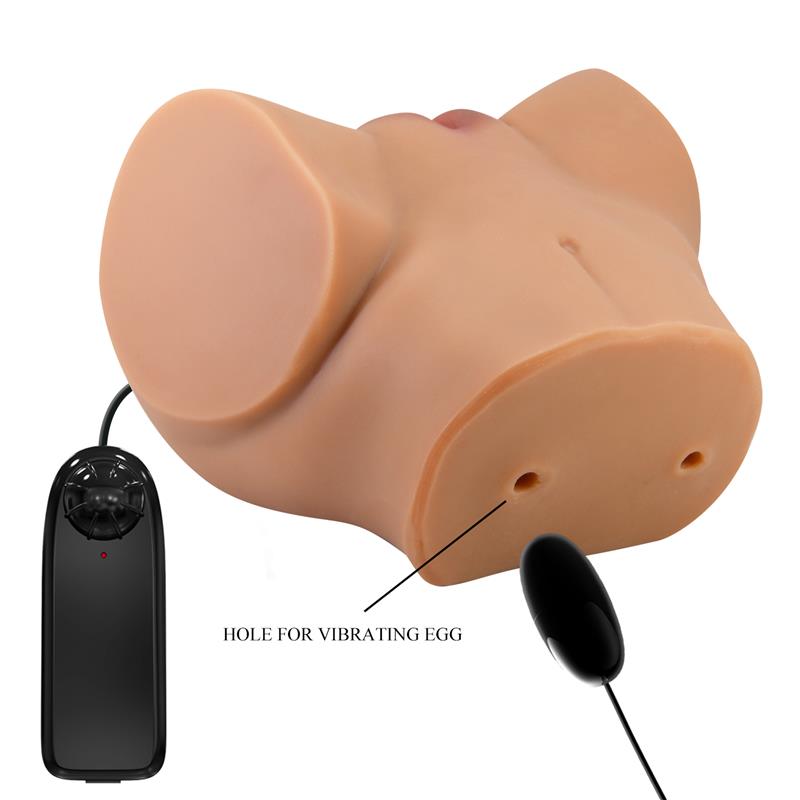 CRAZY BULL - EMILIA VIBRATING MASTURBATOR VAGINA AND ANUS
