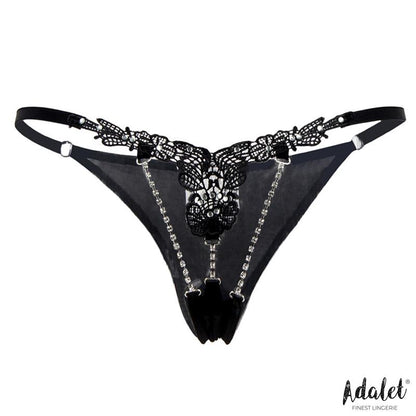 ADALET LINGERIE - EMILLIE LACE THONG WITH BREADS