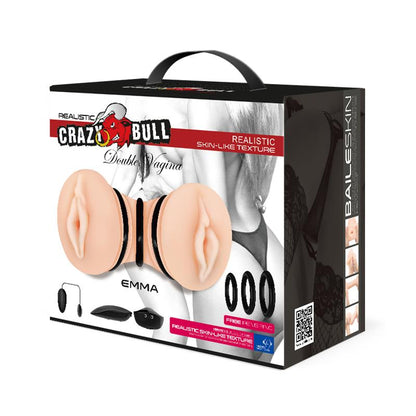 CRAZY BULL - EMMA DOUBLE VIBRATING VAGINA MASTURBATOR