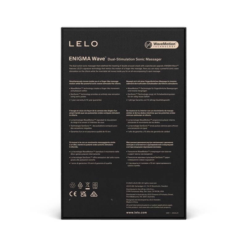 LELO - ENIGMA WAVE CLITORIS SUCKER BLACK