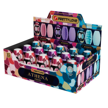 PRETTYLOVE - EROS MEN MASTURBATOR DISPLAY 15 UDS ASSORTED