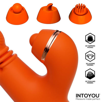INTOYOU - ETHAN VIBRATOR 360º G-SPOT MASSAGE WITH MULTIFUNCTION CAPS