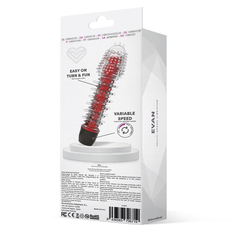 LATETOBED - EVAN VIBE MULTI SPEED RED