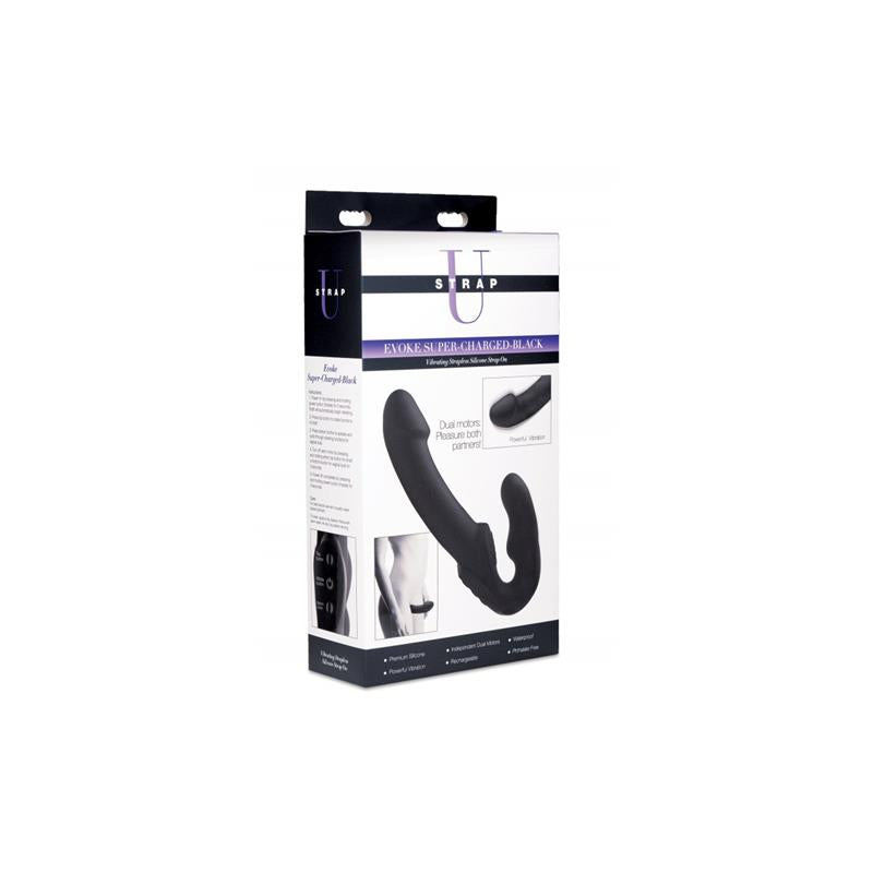STRAP U - EVOKE VIBRATING STRAPLESS STRAP-ON BLACK