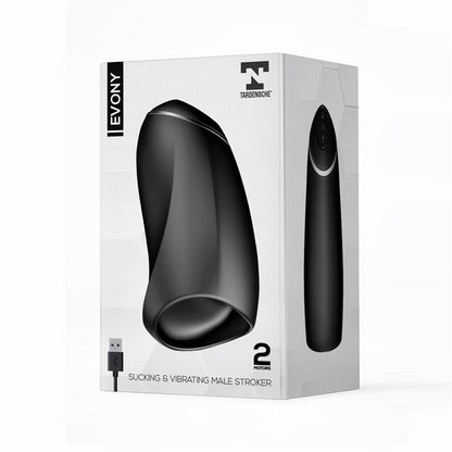 TARDENOCHE - EVONY ORAL SEX MALE MASTURBATOR SUCTION AND VIBRATION 2 MOTORS USB SILICONE