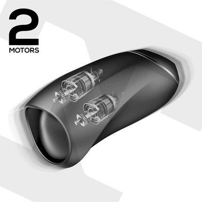 TARDENOCHE - EVONY ORAL SEX MALE MASTURBATOR SUCTION AND VIBRATION 2 MOTORS USB SILICONE