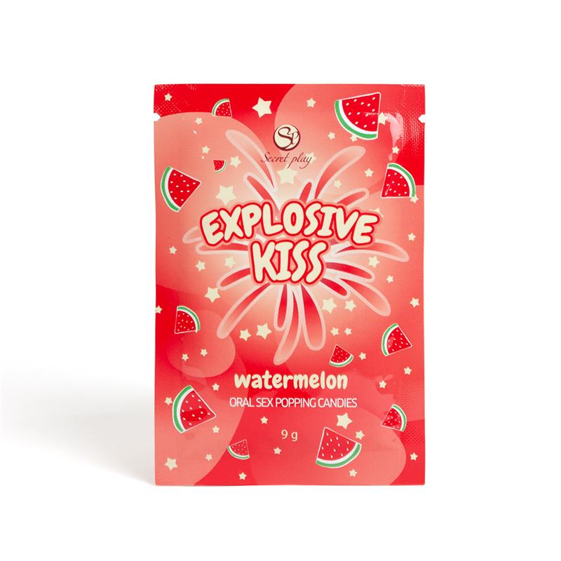 SECRET PLAY - EXPLOSIVE ORAL SEX POPPING CANDIES - SINGLE UNIT WATERMELON FLAVOR