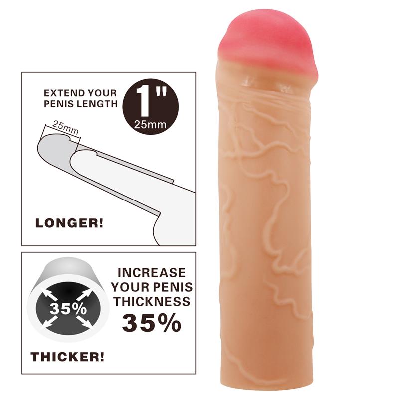 PRETTYLOVE - EXTENDED PENIS SLEEVE 1 NILE
