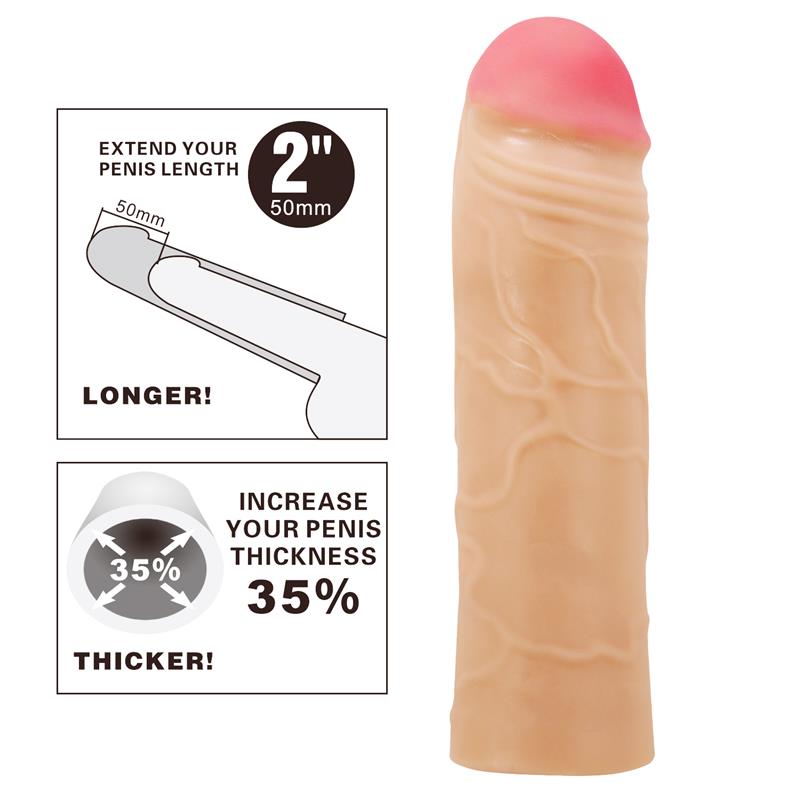 PRETTYLOVE - EXTENDED PENIS SLEEVE 2 CHANE