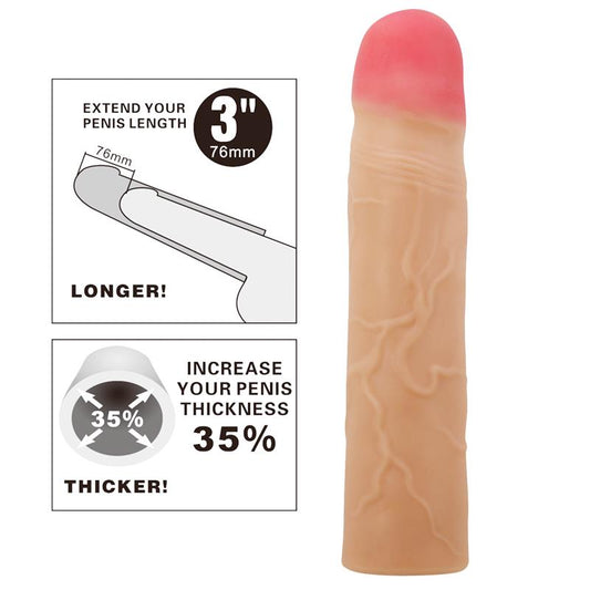 PRETTYLOVE - EXTENDED PENIS SLEEVE 3 KYLIAN