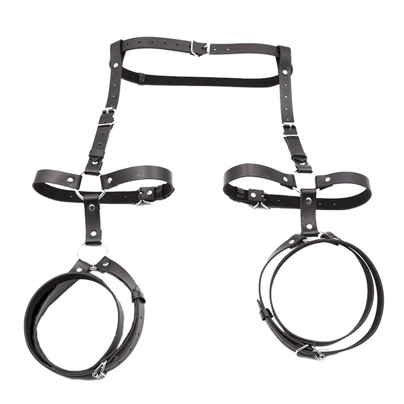 GAMME BDSM INTOYOU - HARNAIS DE BONDAGE RÉGLABLE POUR JAMBES ET TAILLE FABIAN