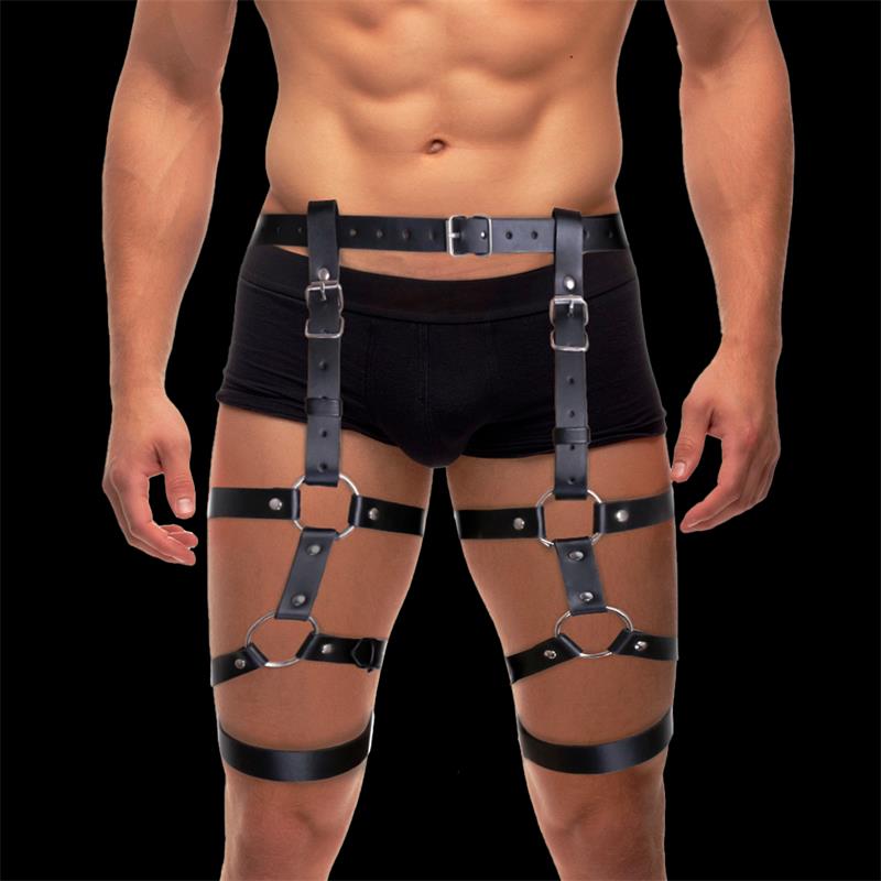 GAMME BDSM INTOYOU - HARNAIS DE BONDAGE RÉGLABLE POUR JAMBES ET TAILLE FABIAN