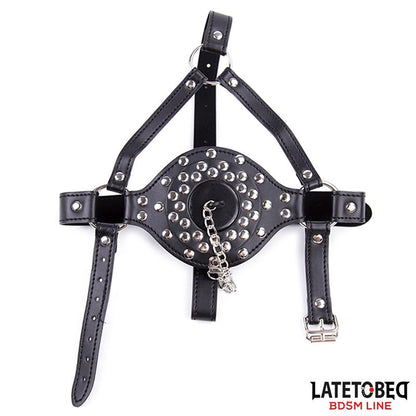 LATETOBED BDSM LINE - FACE HARNESS STRAP TOILET LID GAG ADJUSTABLE