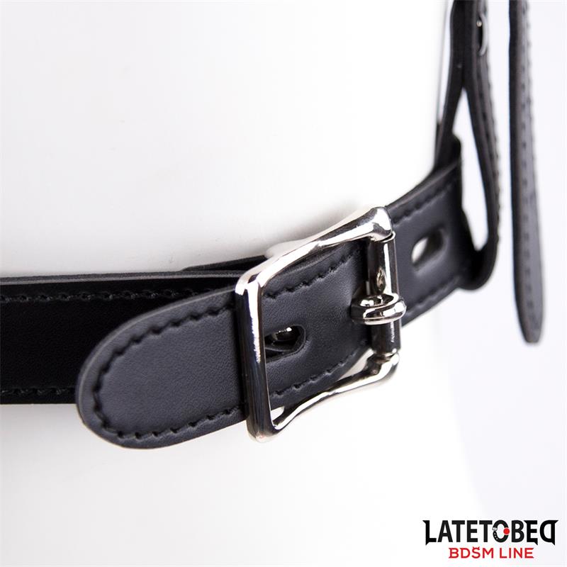 LATETOBED BDSM LINE - FACE HARNESS STRAP TOILET LID GAG ADJUSTABLE