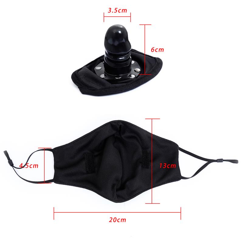 LATETOBED BDSM LINE - FACE MASK WITH DETACHABLE DILDO