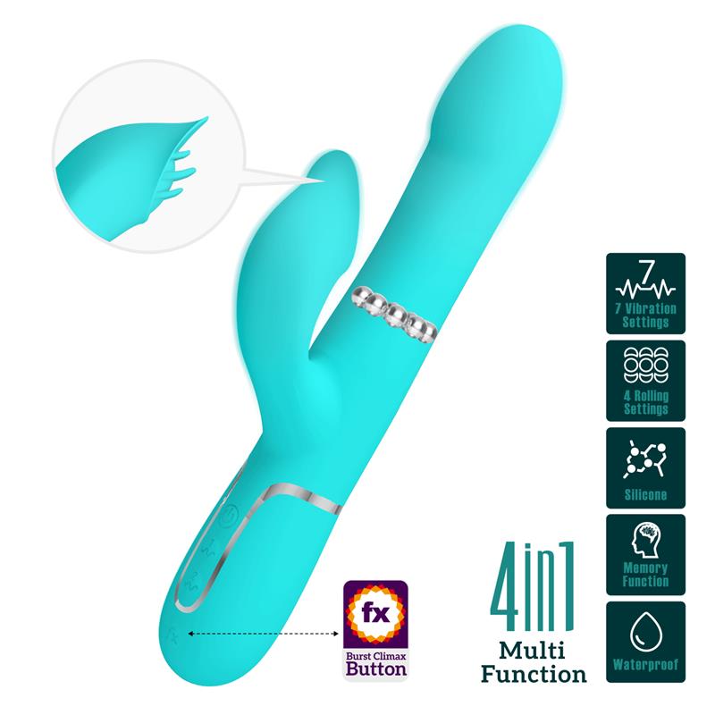 PRETTYLOVE - FALIN ROLLING VIBRATOR WITH INTERNAL BEADS USB