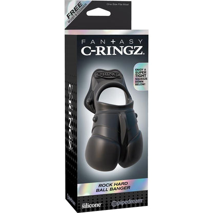 FANTASY C-RINGZ - FANTASY C-RINGZ ANILLO CON PROTECCIÓN DE TESTÍCULOS COLOR NEGRO