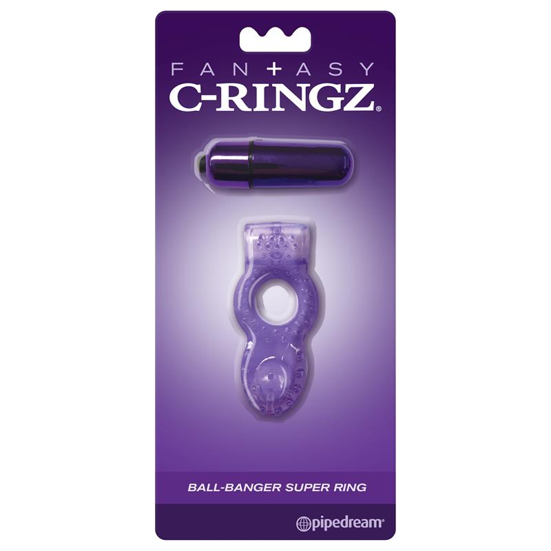FANTASY C-RINGZ - FANTASY C-RINGZ BALL-BANGER SUPER RING PURPLE