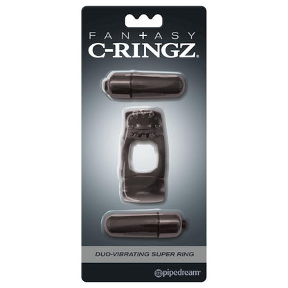 FANTASY C-RINGZ - FANTASY C-RINGZ DUO-VIBRATING SUPER RING BLACK