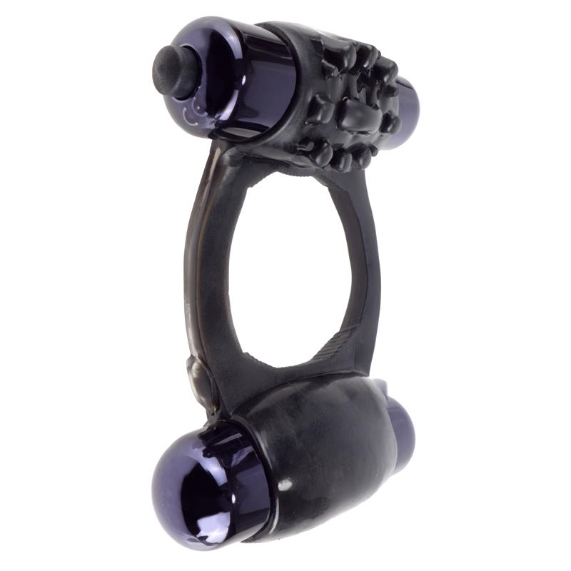 FANTASY C-RINGZ - FANTASY C-RINGZ DUO-VIBRATING SUPER RING BLACK