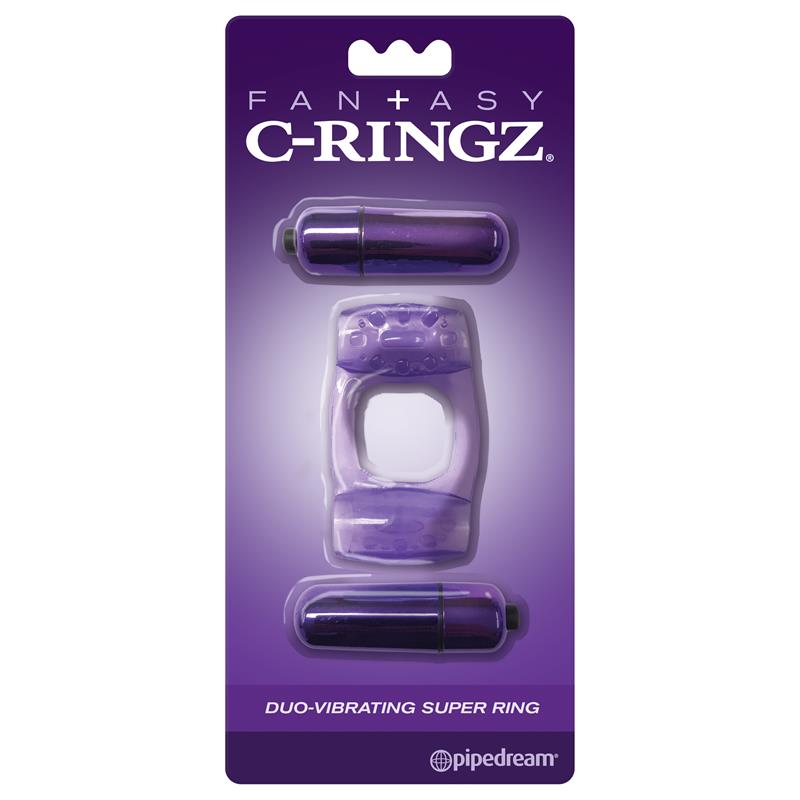FANTASY C-RINGZ - FANTASY C-RINGZ DUO-VIBRATING SUPER RING PURPLE