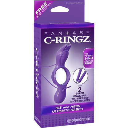 FANTASY C-RINGZ - FANTASY C-RINGZ  HIS AND HERS ULTIMATE RABBIT PURPLE