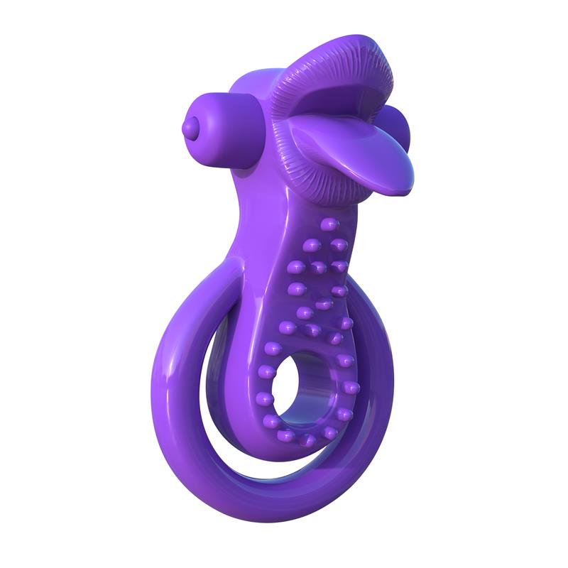 FANTASY C-RINGZ - FANTASY C-RINGZ LOVELY LICKS COUPLES RING PURPLE