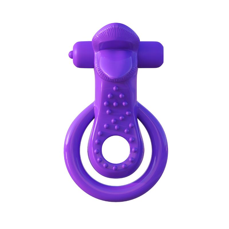 FANTASY C-RINGZ - FANTASY C-RINGZ LOVELY LICKS COUPLES RING PURPLE
