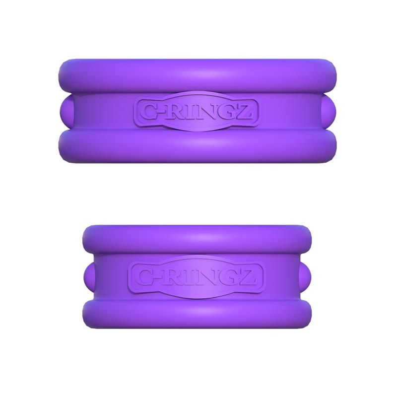 FANTASY C-RINGZ - FANTASY C-RINGZ MAX-WIDTH SILICONE RINGS PURPLE
