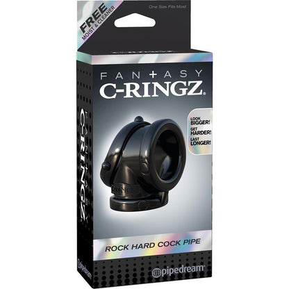 FANTASY C-RINGZ - FANTASY C-RINGZ ROCK HARD COCK PIPE BLACK