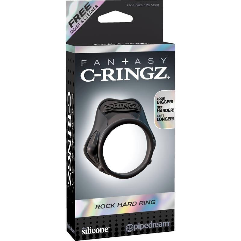 FANTASY C-RINGZ - FANTASY C-RINGZ ROCK HARD RING BLACK